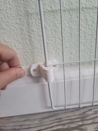 XPen Wall Mount Brackets - Long Design for Custom Pet Pen Configurations (4-Pack)