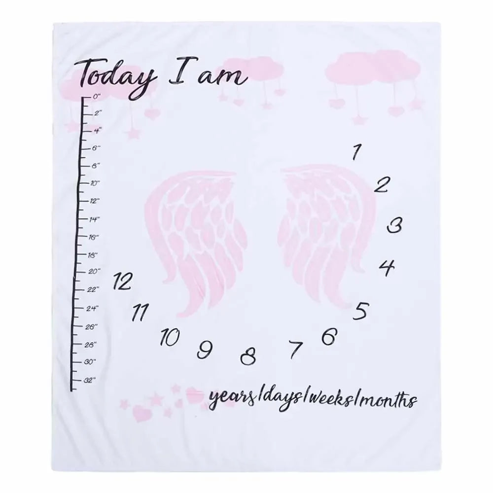 Newborn Baby Milestone Photography Blanket - # BAGE41110002 - BIG FRENCHIES
