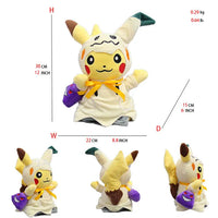 24 Pcs Pokemon Pikachu Cosplay Toys Charizard Snorlax Garchomp Tyranitar Hydreigon Anime Stuffed Plush Cartoon Peluche Dolls - # BOT&G512610001