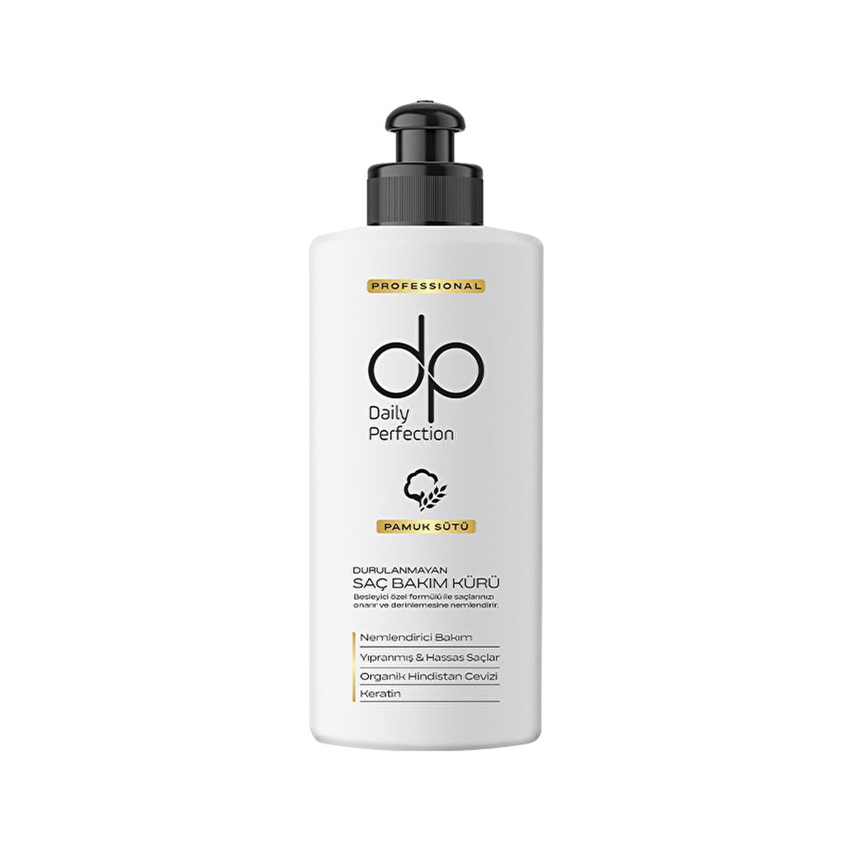 Dp Pamuk SŸtŸ Leave-In Hair Treatment: Repair, Moisturize & Shine with Organic Coconut Oil & Keratin - For Damaged, Dry Hair