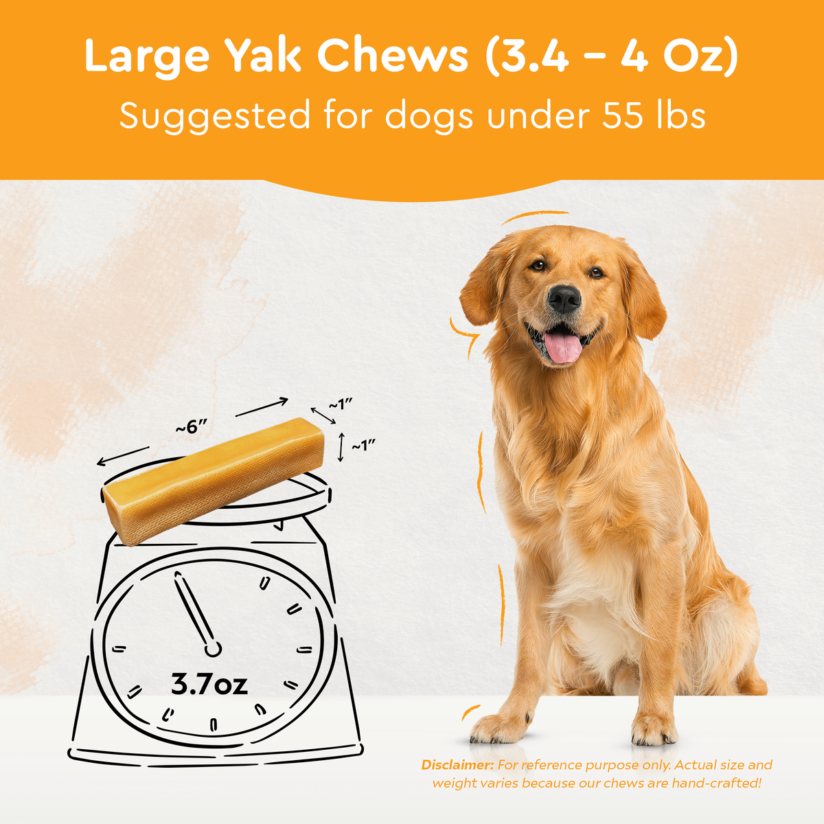 Strawberry Flavored Yak Cheese Chew - made with REAL STRAWBERRY Puree - Single