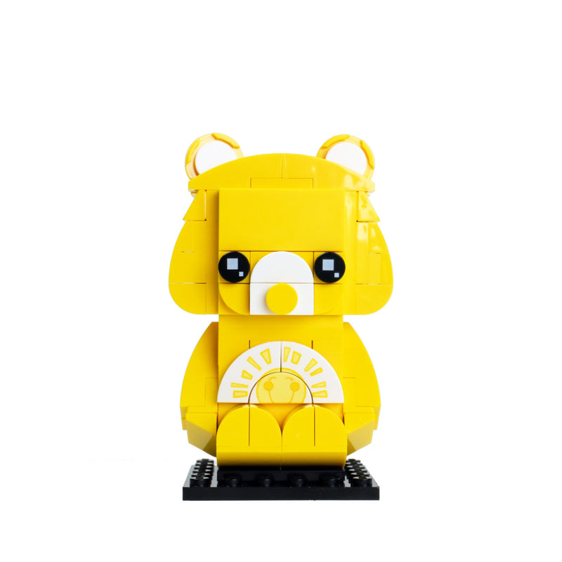 Yellow Friendship Bear Brick Building Set - Custom Building Set - Made Using LEGO® Parts-Custom LEGO Kit-BIG FRENCHIES-StudBee