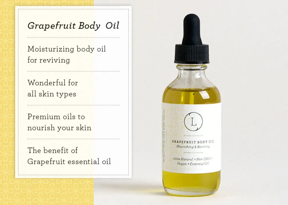 Moisturizing set with Grapefruit body oil and Body scrub - BIG FRENCHIES