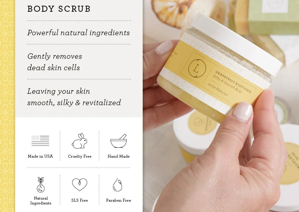 Reviving set with Grapefruit shea butter and Body scrub - BIG FRENCHIES