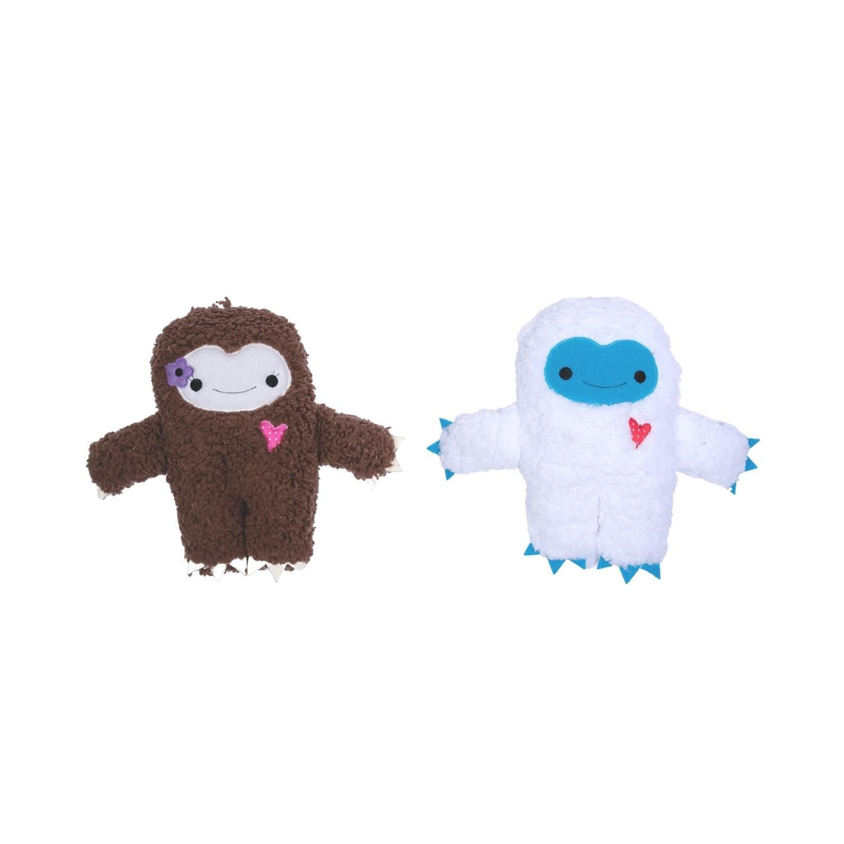 Yeti & Snowman Plush Dog Toy Gift Set – with Squeaker & Crinkle Paper for Fun Play - BIG FRENCHIES