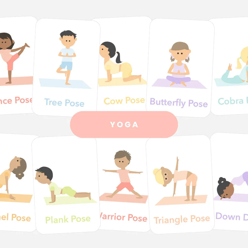 Yoga Flashcards - BIG FRENCHIES
