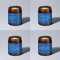 Custom Outie Wellness Fact | Soy Wax Scented Candle