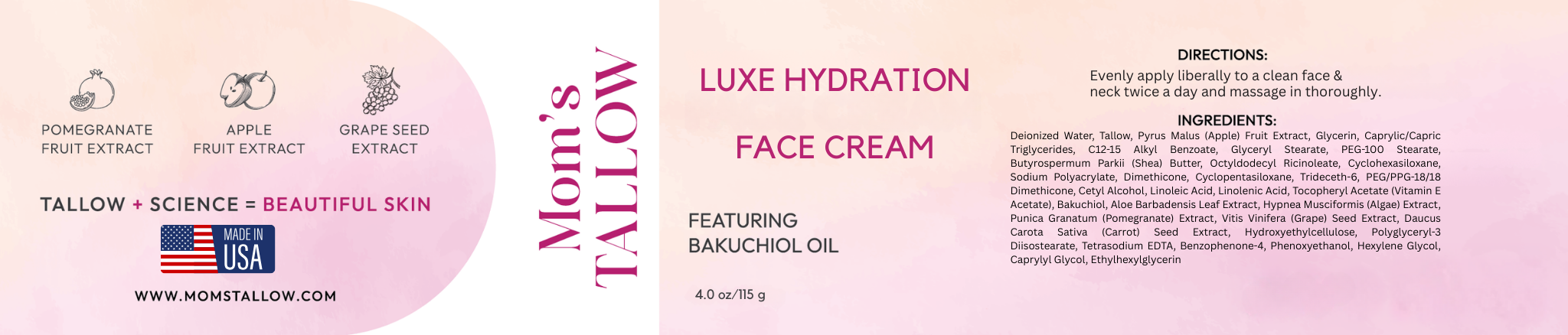 Luxe Hydration Tallow Face Cream - BIG FRENCHIES