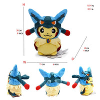 24 Pcs Pokemon Pikachu Cosplay Toys Charizard Snorlax Garchomp Tyranitar Hydreigon Anime Stuffed Plush Cartoon Peluche Dolls - # BOT&G512610001