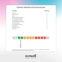Ecowell Organic Children's Toothpaste - Cosmos Certified, Vegan, Blackberry Flavored for Kids 6+ Months