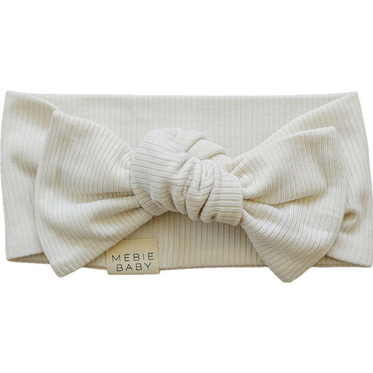 Cream Ribbed Bamboo Head Wrap - BIG FRENCHIES