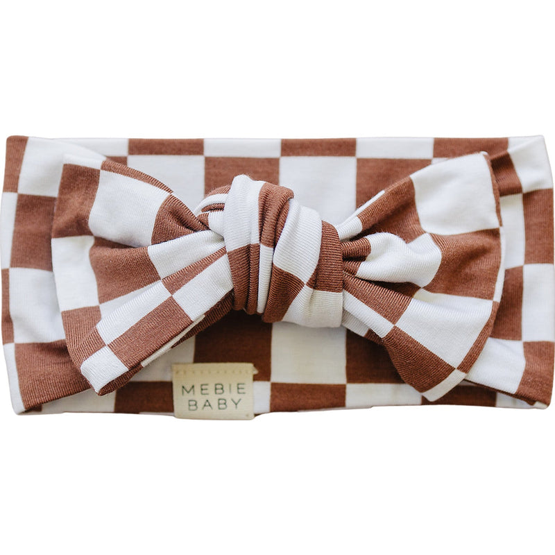 Rust Checkered Bamboo Head Wrap - BIG FRENCHIES