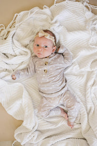Oopsie Daisy 2pc Henley Bamboo Pajamas - Sizes Newborn & Up! - BIG FRENCHIES