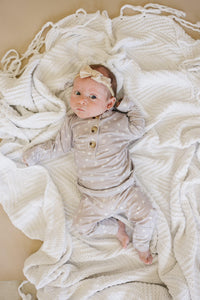 Oopsie Daisy 2pc Henley Bamboo Pajamas - Sizes Newborn & Up! - BIG FRENCHIES