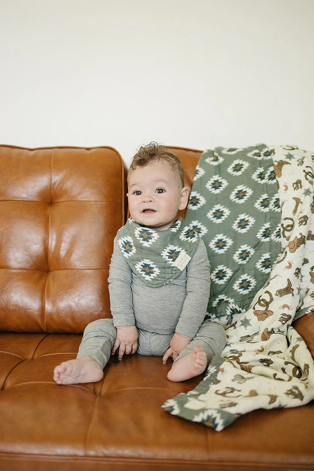 Southwest Aztec Classic Muslin Bib - BIG FRENCHIES