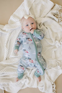 Cruisin' to Christmas Bamboo Zippy Romper - BIG FRENCHIES