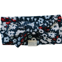 Americana Floral Ribbed Bamboo Head Wrap - BIG FRENCHIES
