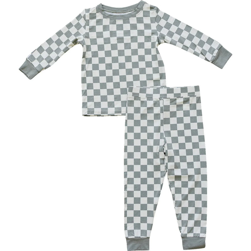 Light Green Checkered Bamboo Cozy Set - BIG FRENCHIES