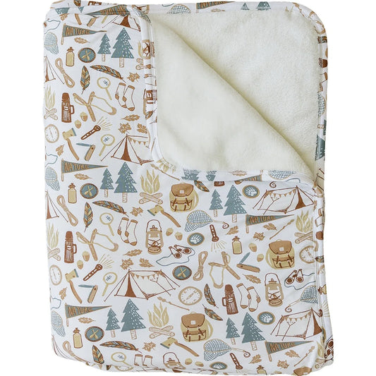 Camping Trip Bamboo Fleece Quilt - BIG FRENCHIES