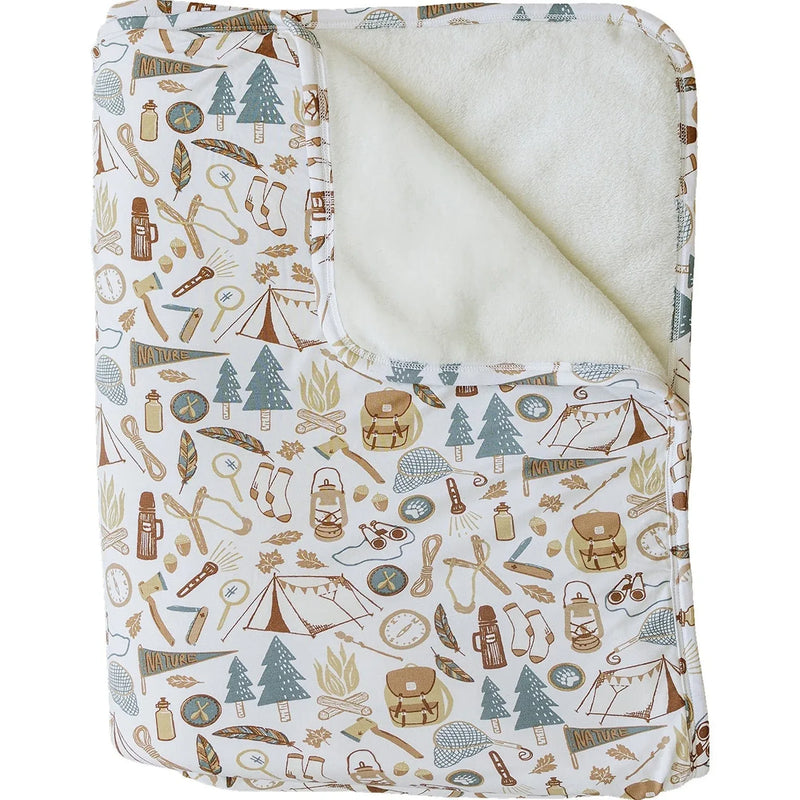 Camping Trip Bamboo Fleece Quilt - BIG FRENCHIES