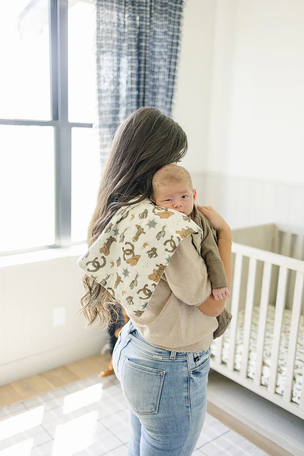 Outlaw Cowboy Muslin Burp Cloth - BIG FRENCHIES