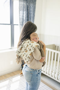 Outlaw Cowboy Muslin Burp Cloth