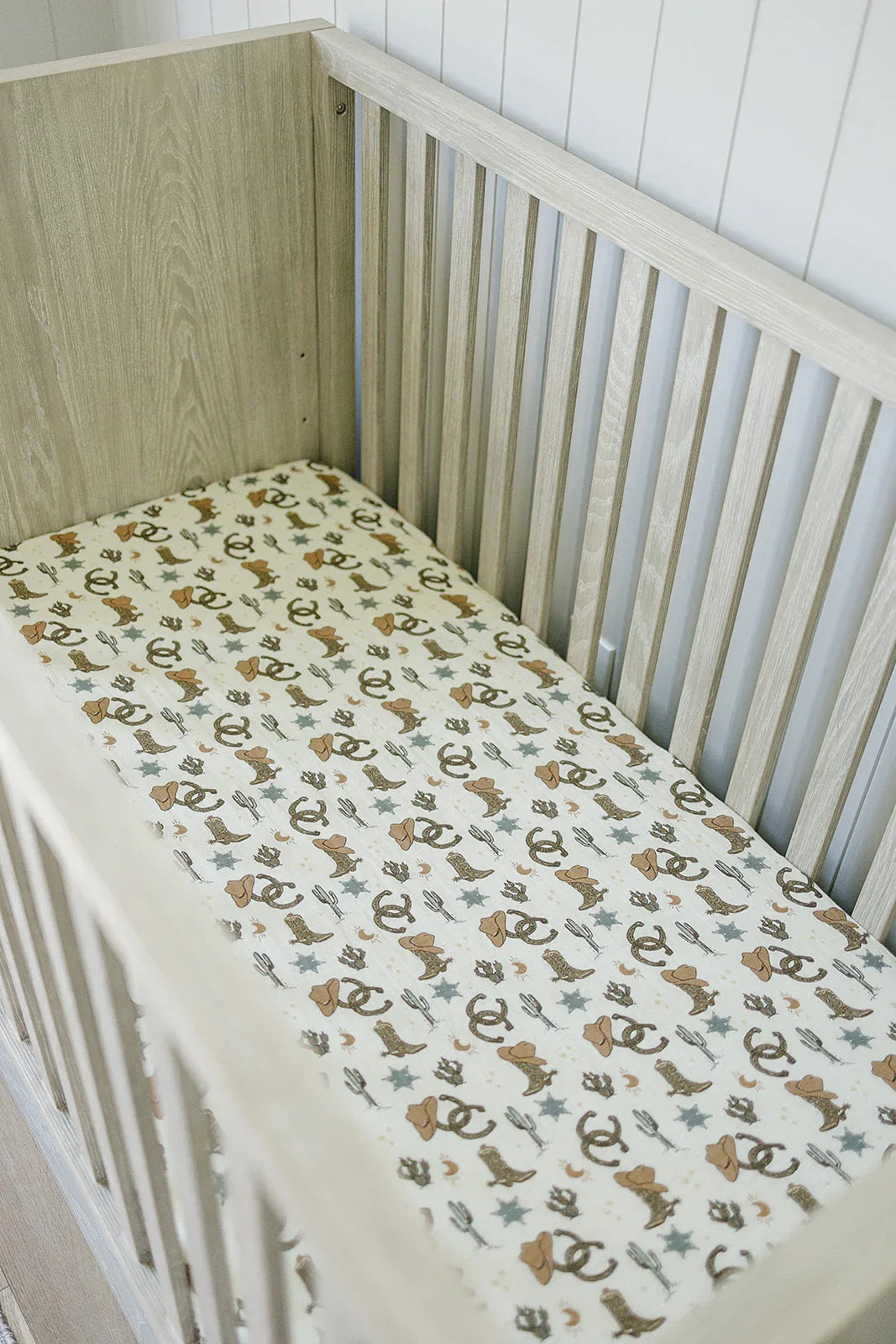 Outlaw Cowboy Muslin Crib Sheet - BIG FRENCHIES