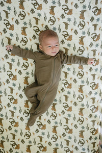 Outlaw Cowboy Muslin Crib Sheet - BIG FRENCHIES