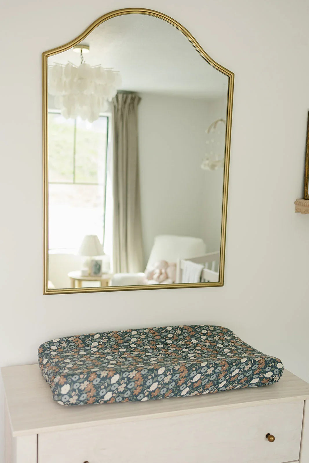 Midnight Floral Muslin Changing Pad Cover - BIG FRENCHIES