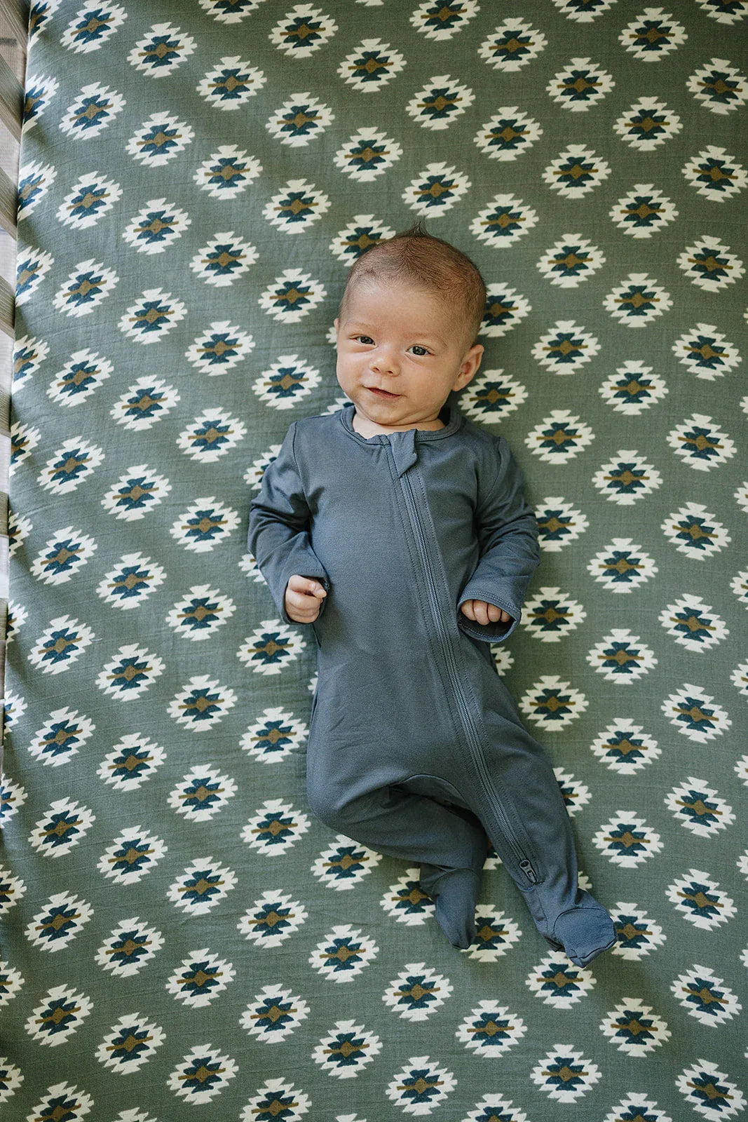 Southwest Aztec Muslin Crib Sheet - BIG FRENCHIES