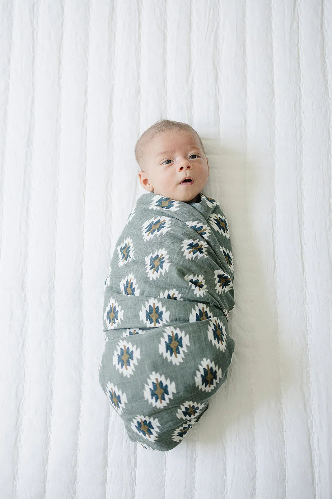 Southwest Aztec Muslin Swaddle Blanket - BIG FRENCHIES