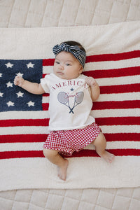 Navy Stripes Ribbed Bamboo Head Wrap - BIG FRENCHIES