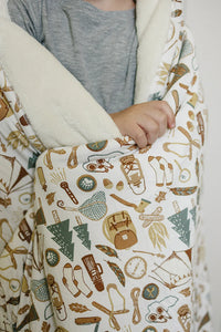 Camping Trip Bamboo Fleece Quilt - BIG FRENCHIES