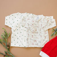 Tiny Trees Ribbed Bamboo Zippy Pajamas - BIG FRENCHIES