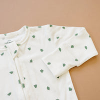 Tiny Trees Ribbed Bamboo Zippy Pajamas - BIG FRENCHIES