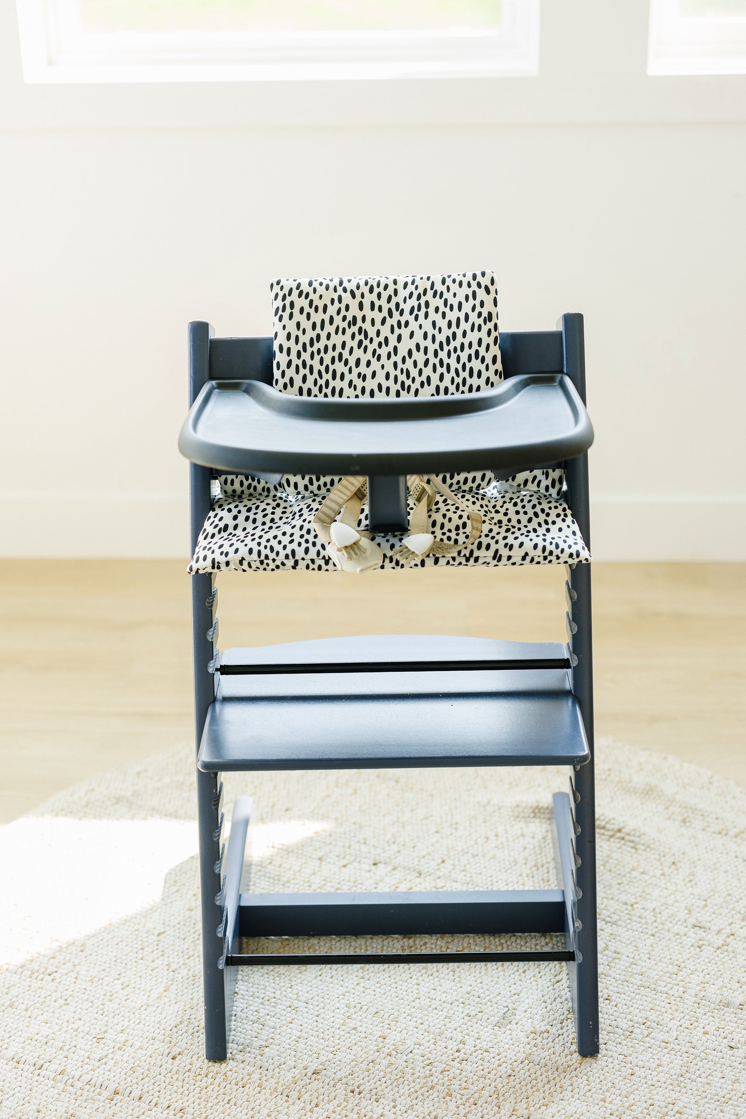 Black Dots Cushion for the Stokke Tripp Trapp Highchair