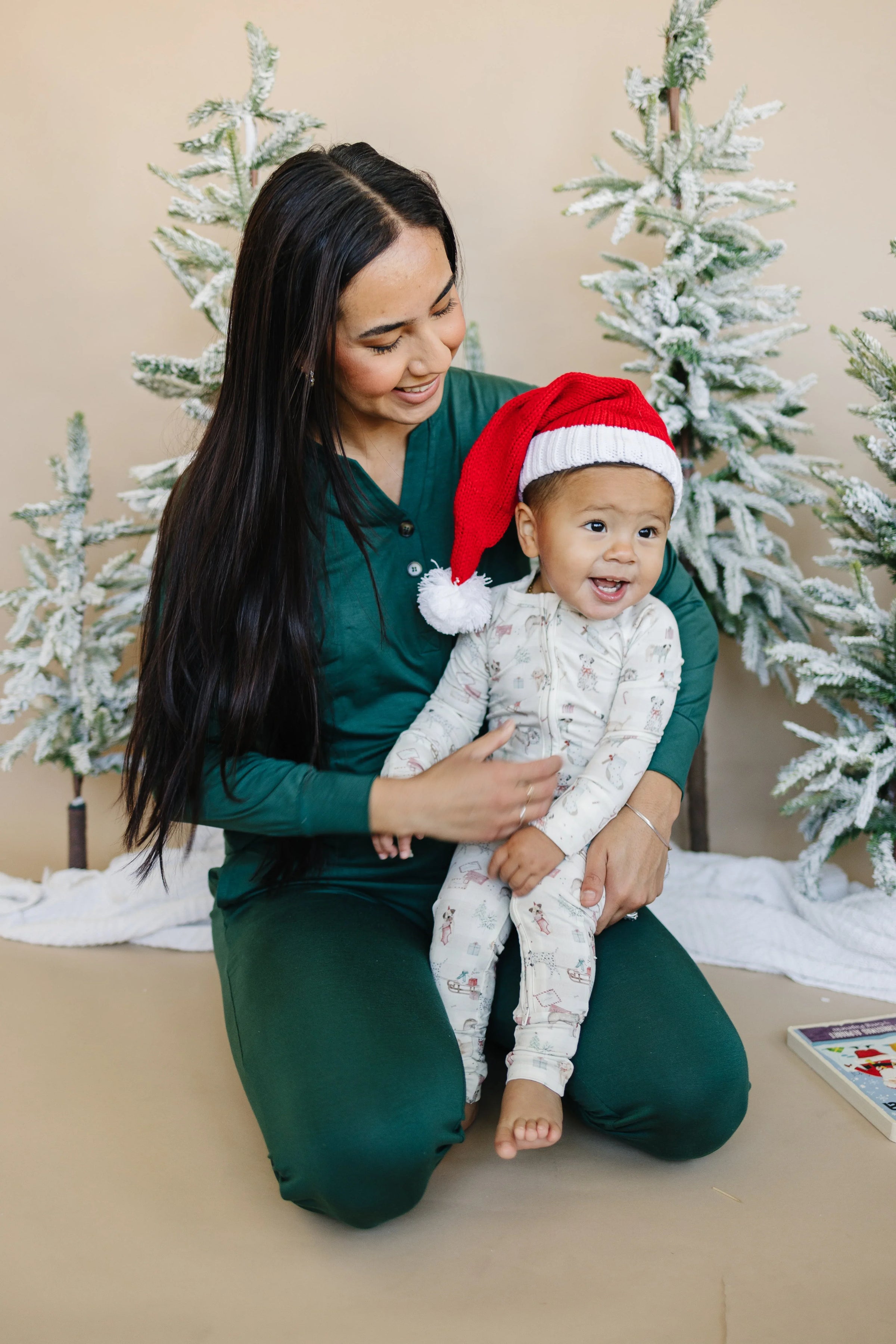 Santa Paws Bamboo Zippy Pajamas - BIG FRENCHIES