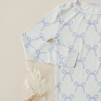 Blue Belle 2pc Ribbed Bamboo Pajamas - BIG FRENCHIES