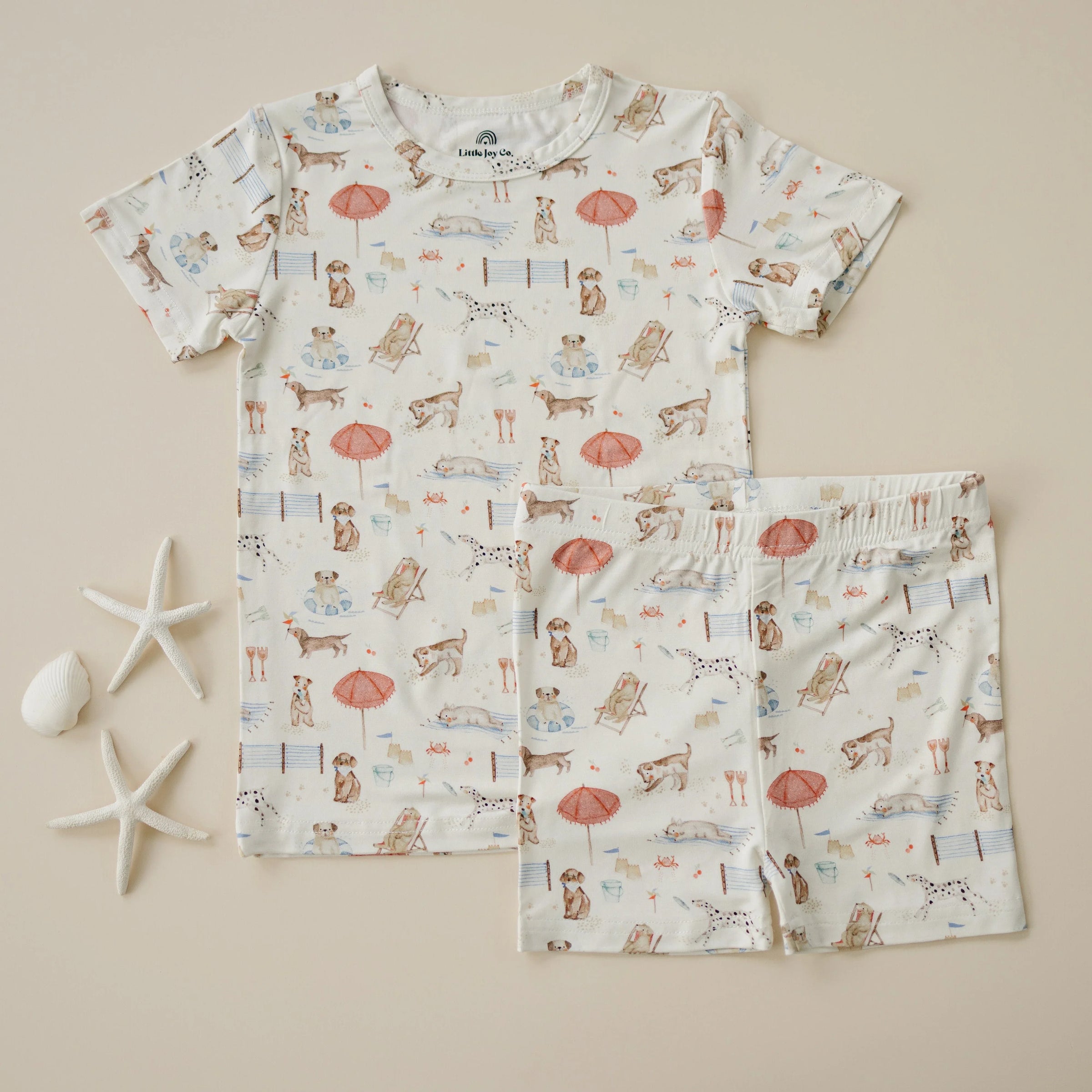Beach Pawty 2pc Bamboo Pajamas - BIG FRENCHIES