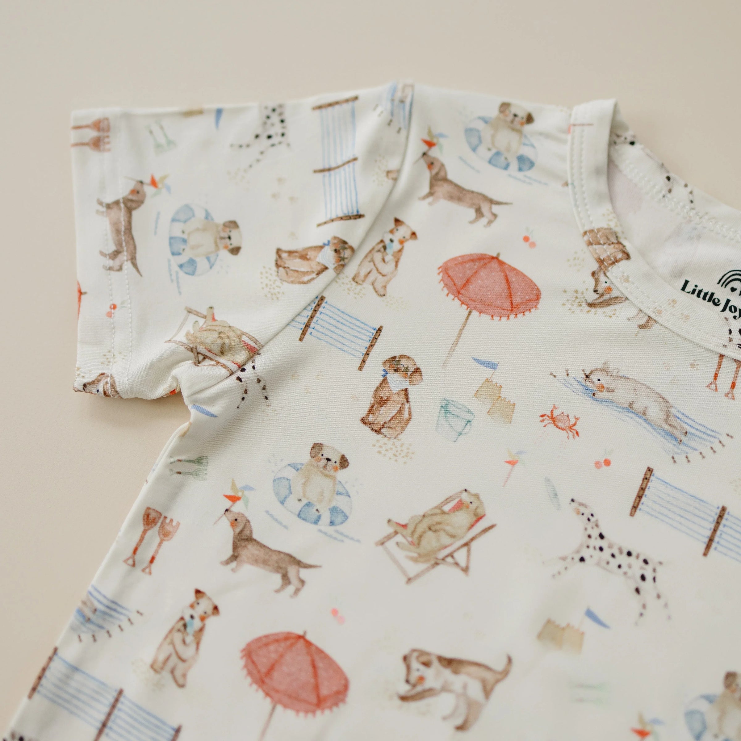 Beach Pawty 2pc Bamboo Pajamas - BIG FRENCHIES