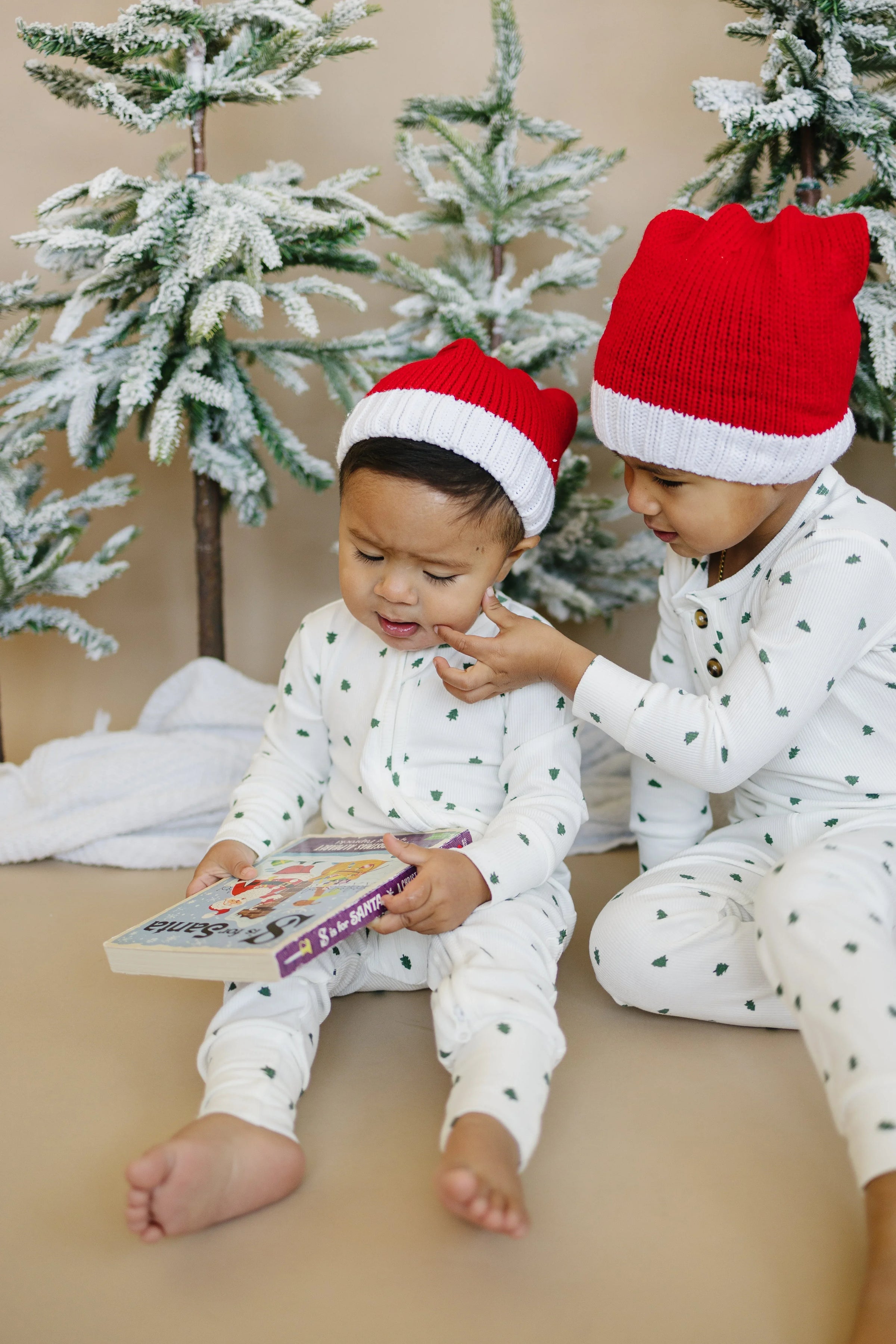 Tiny Trees Ribbed Bamboo Zippy Pajamas - BIG FRENCHIES