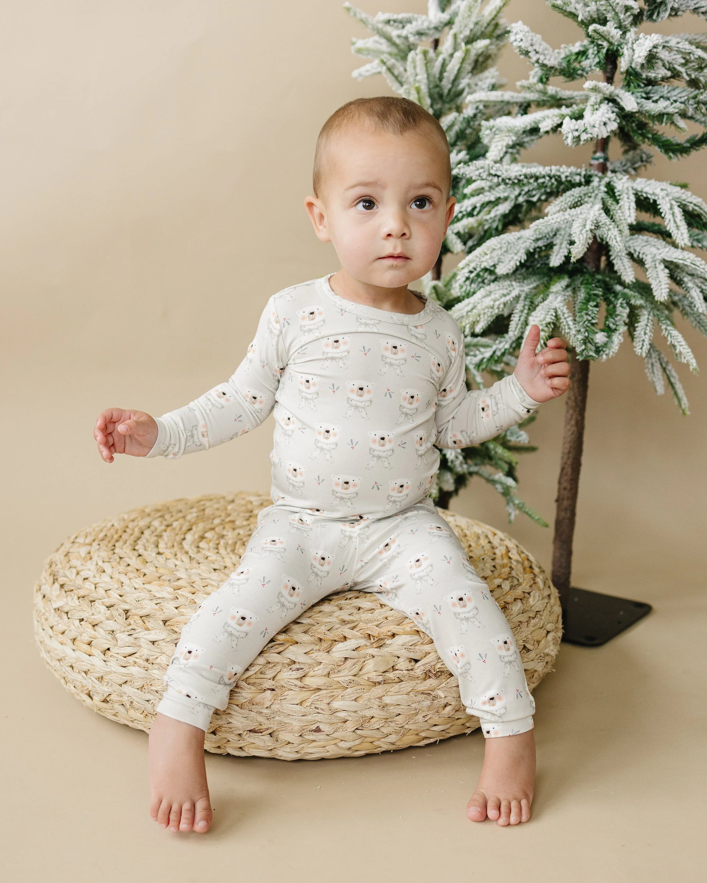 Polar Bear 2pc Bamboo Pajamas - BIG FRENCHIES
