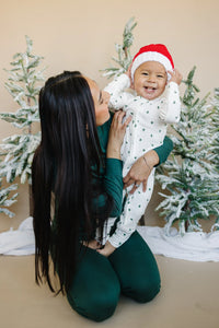 Tiny Trees Ribbed Bamboo Zippy Pajamas - BIG FRENCHIES