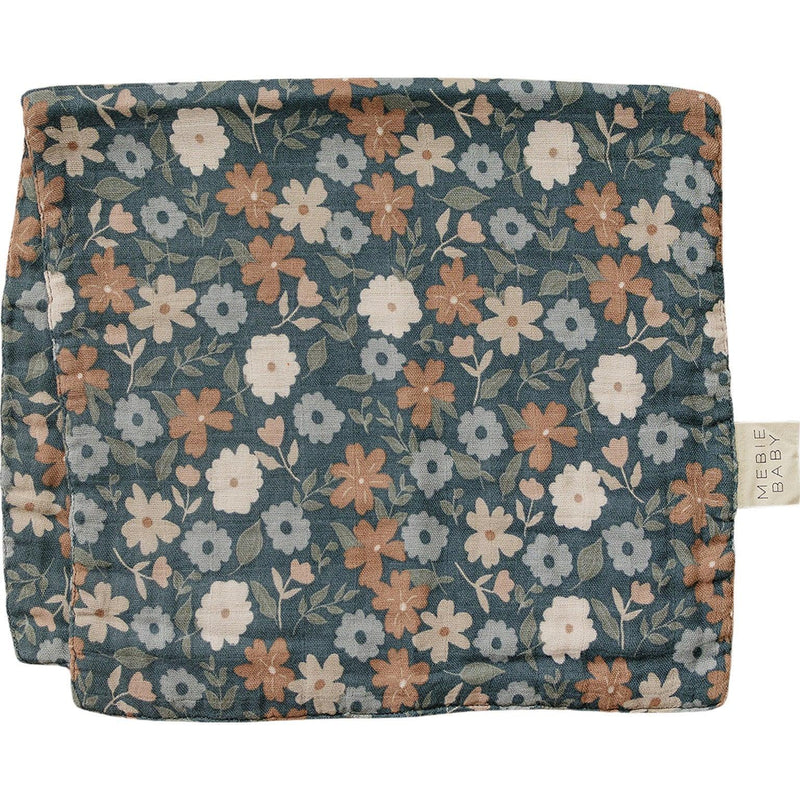 Midnight Floral Muslin Burp Cloth - BIG FRENCHIES
