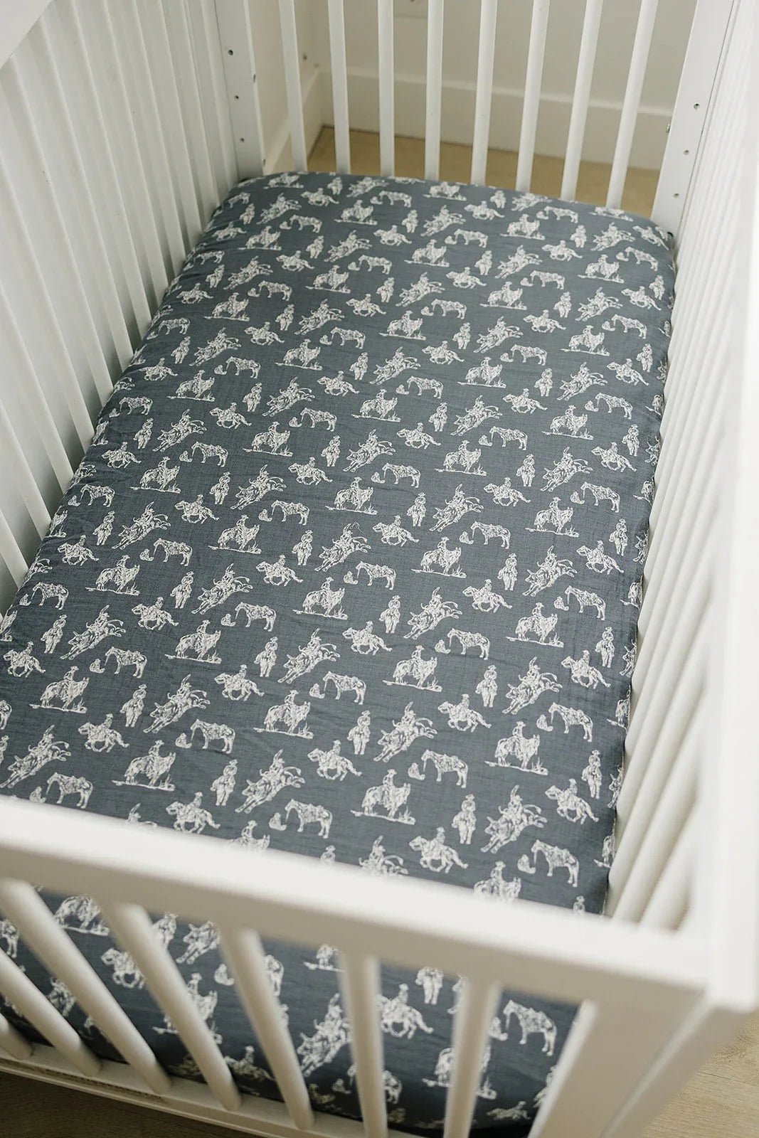 Wild West Muslin Crib Sheet - BIG FRENCHIES
