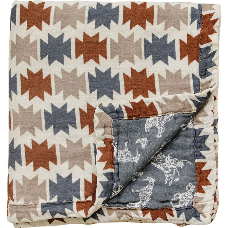 Western Aztec + Wild West Muslin Quilt - BIG FRENCHIES