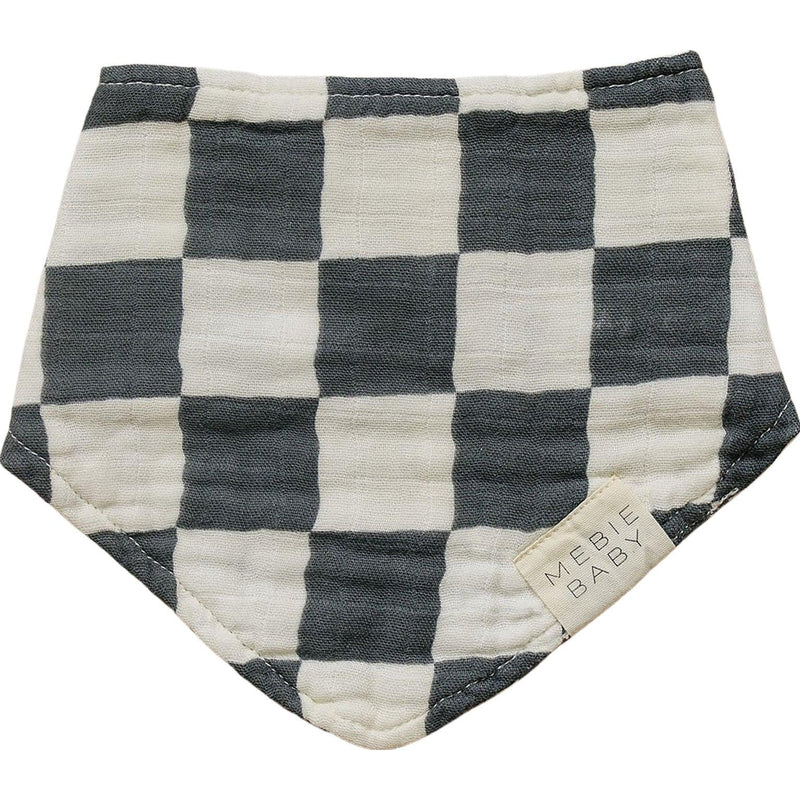 Charcoal Checkered Muslin Bib - BIG FRENCHIES