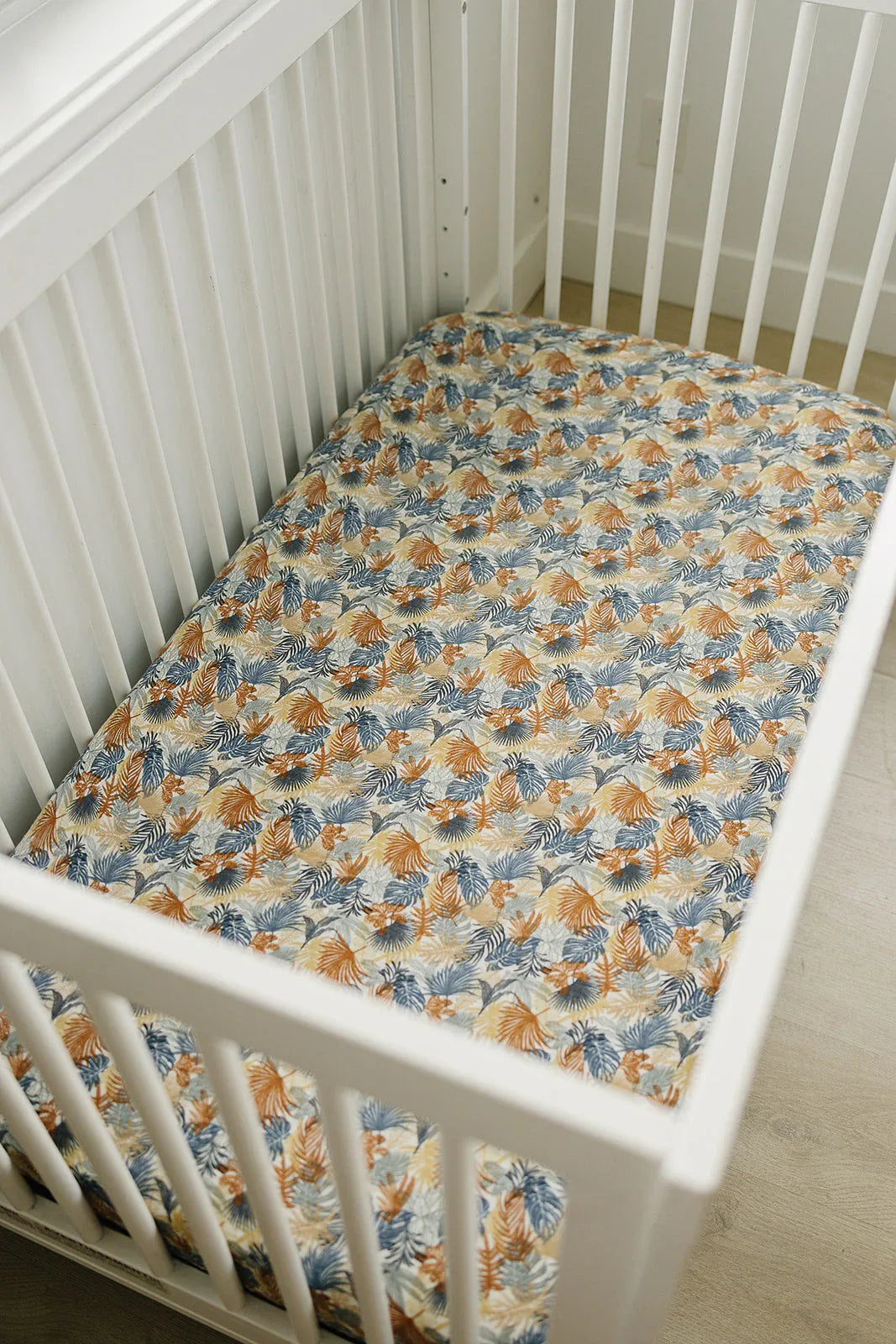 Paradise Palms Muslin Crib Sheet - BIG FRENCHIES