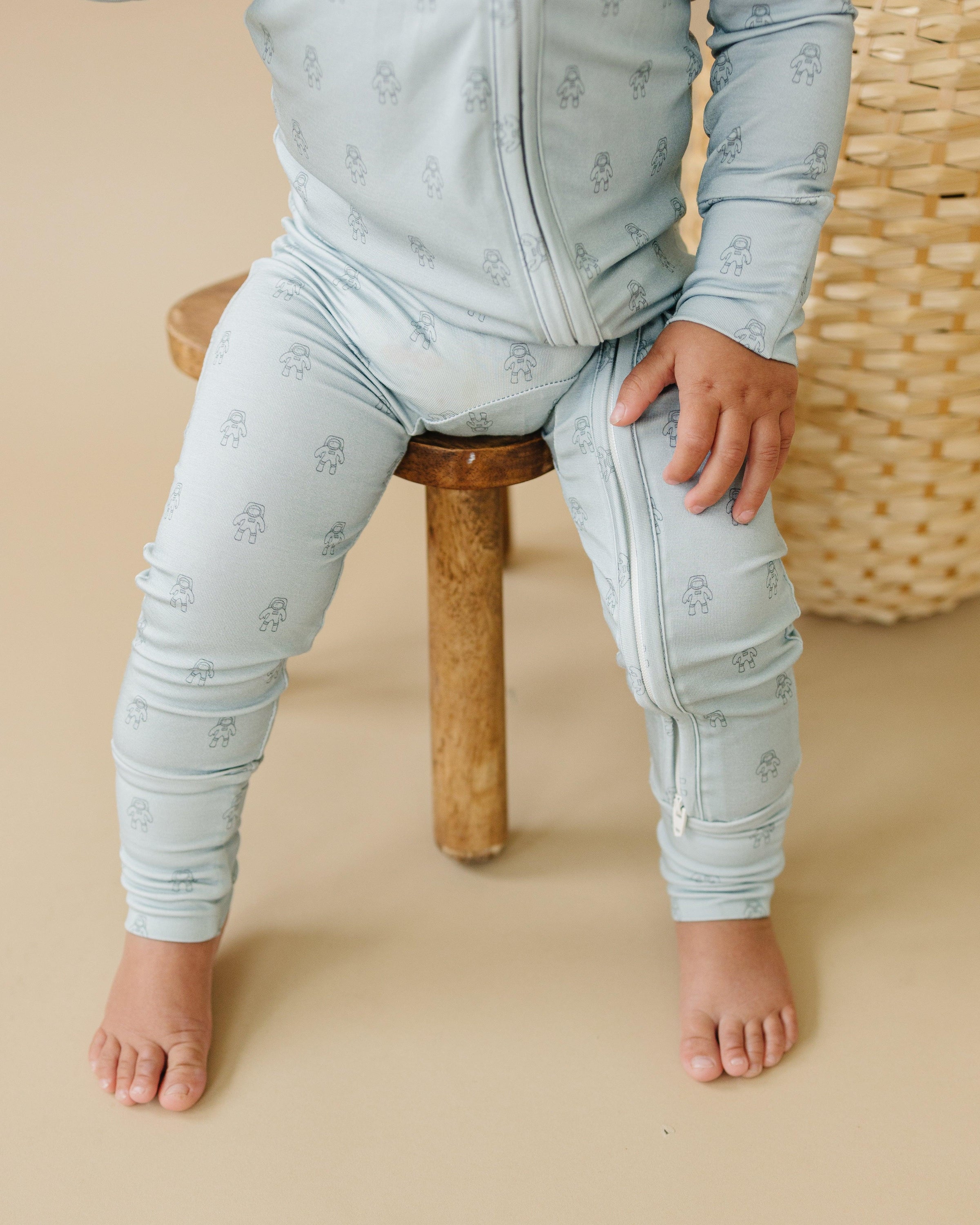 Fly Me to the Moon Bamboo Zippy Pajamas - BIG FRENCHIES