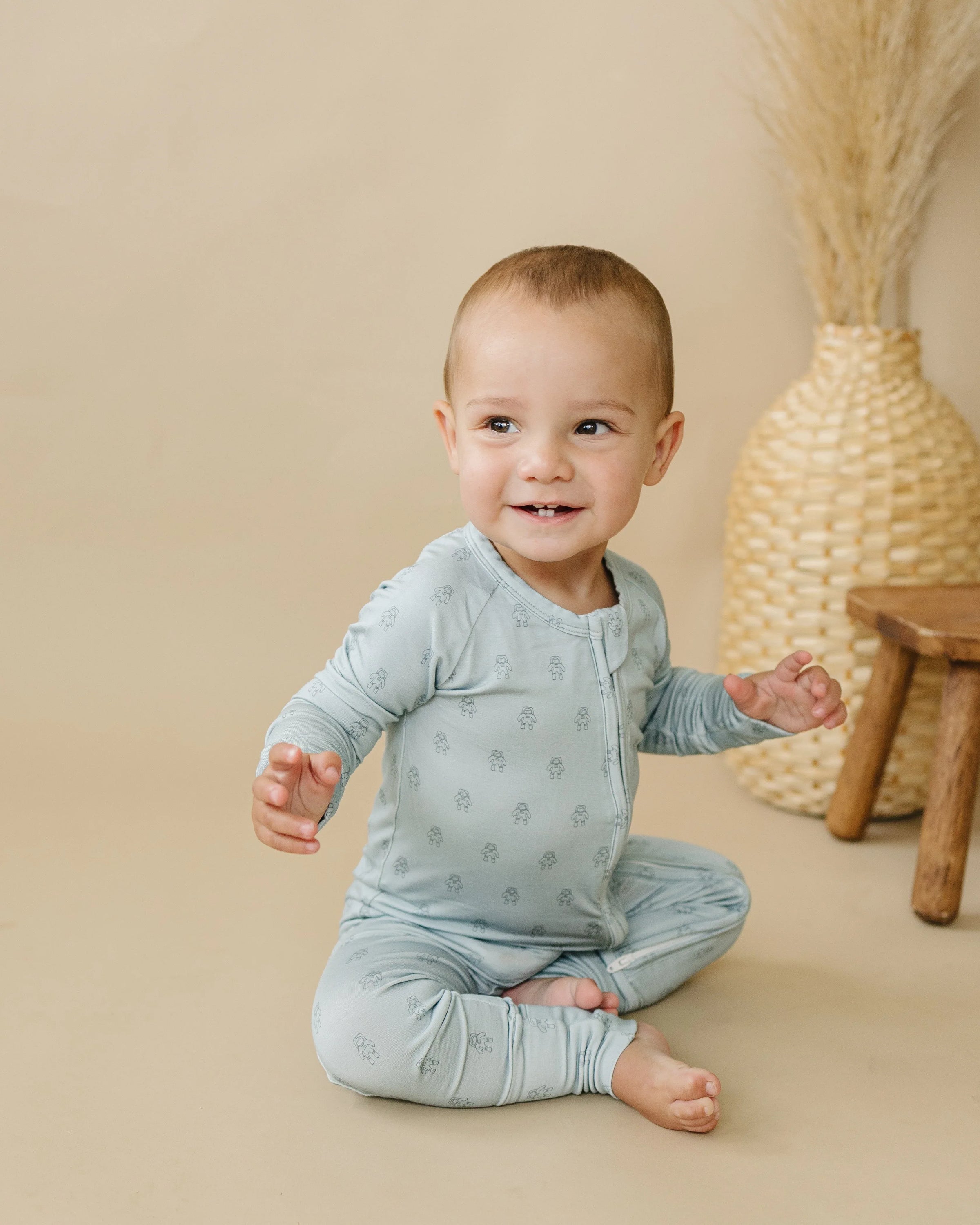Fly Me to the Moon Bamboo Zippy Pajamas - BIG FRENCHIES